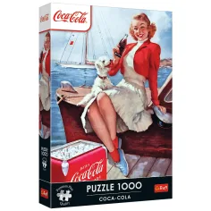 Rompecabezas de calidad Premium de 1000 piezas de Coca-Cola en la playa - Trefl