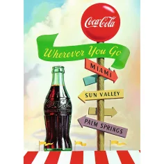 imagen de Rompecabezas de calidad Premium de 1000 piezas de Coca-Cola para cualquier lugar al que vayas - Trefl 2