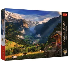 Rompecabezas de calidad Premium Plus de 1000 piezas del valle de Lauterbrunnen - Trefl