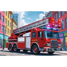imagen de Puzzle de camión de bomberos de 60 piezas - Trefl 2