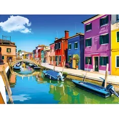 Rompecabezas de diamantes: Set de pintor de diamantes de Venecia 30x40cm