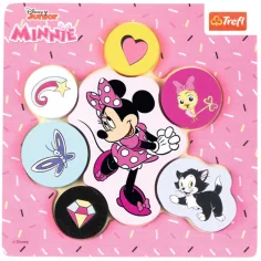 imagen de Rompecabezas de encaje de formas de madera Disney Minnie Mouse - Trefl 1