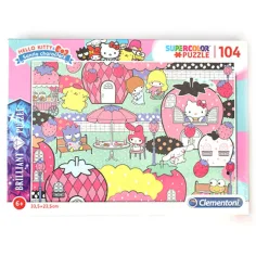 Rompecabezas de fiesta en el jardín de Hello Kitty de 104 piezas - Clementoni