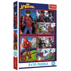 Rompecabezas de historias de Spider-Man 2x70 piezas - Trefl