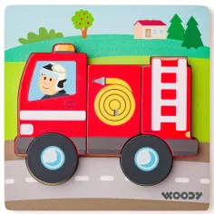 Rompecabezas de madera de bomberos de 5 piezas - Woodyland