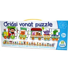 Rompecabezas de tren gigante con letras y números - D-Toys