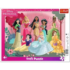 imagen de Rompecabezas enmarcado de 25 piezas de Princesas Disney – Trefl 1