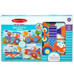 Rompecabezas gigante de madera de vehículos - Melissa & Doug