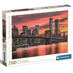 Rompecabezas HQC de 1500 piezas del East River al atardecer - Clementoni