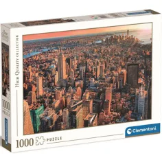 Rompecabezas HQC del atardecer de Nueva York 1000 piezas - Clementoni