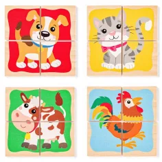 imagen de Rompecabezas mini de madera con animales - Woodyland 2