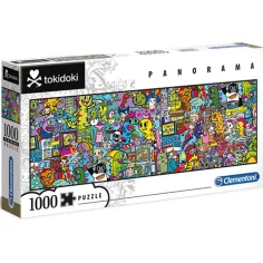 Rompecabezas panorámico de 1000 piezas Tokidoki - Clementoni