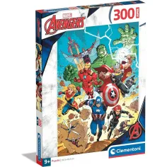 Rompecabezas Super de 300 piezas de Los Vengadores - Clementoni