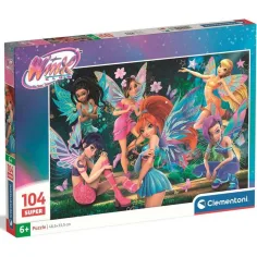 Rompecabezas Super Puzzle de 104 piezas de las hadas del Winx Club - Clementoni