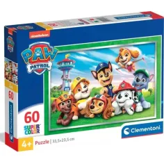 Rompecabezas supercolor de 60 piezas de Patrulla Canina - Clementoni