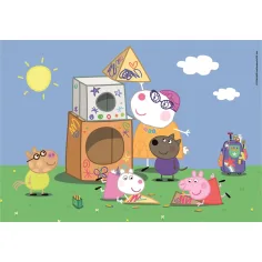imagen de Rompecabezas Supercolor de Peppa Cerdita 2x60 piezas - Clementoni 2