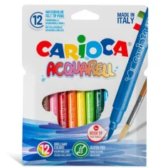 Rotulador de punta de pincel 12 unidades - Carioca