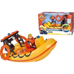 Sam el bombero: Barco de motor Neptuno con figura de Penny - Simba Toys