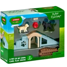 imagen de Schleich: Farm World Cachorros casa de juegos set (42763) 1