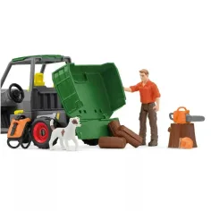 imagen de Schleich: Farm World - Conjunto de juego de trabajos forestales (42659) 2