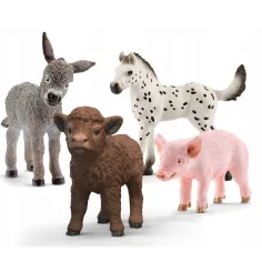 imagen de Schleich: Farm World Figura de animales de granja bebés – set de 4 piezas (42740) 2