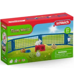 Schleich: Farm World - Hogar para conejos y cobayas juego de set (42500)