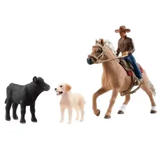imagen de Schleich: Farm World - Juego de equitación del oeste (42578) 2