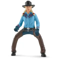 imagen de Schleich: Farm World - Set de juego de rodeo con vaquera (42577) 4
