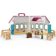 imagen de Schleich: Horse Club - Establo desplegable con caballos juego (42703) 2
