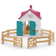 imagen de Schleich: Horse Club - Establo desplegable con caballos juego (42703) 4