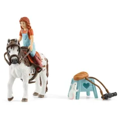 imagen de Schleich: Horse Club - Mia y Spotty conjunto de juego con figura de caballo (42518) 2