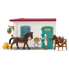 imagen de Schleich: Horse Club - Set de tienda de caballos (42568) 4