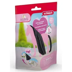 Schleich Horse Club: Sofia's Beauties - Conjunto de accesorios de crin y cola negra (42649)