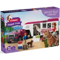 imagen de Schleich: Vehículo todoterreno con remolque y caballos (42705) 1