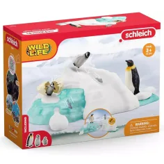 Schleich: Wild Life - Figura de set de diversión familiar de pingüinos (42661)