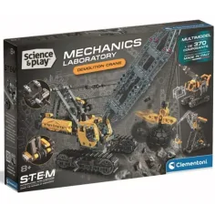 Science & Play: Juego de grúa con bola de demolición - Clementoni