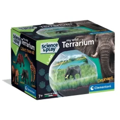 Science & Play: Mini elefante terrario juego set - Clementoni