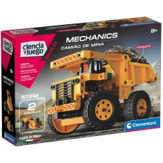 Science & Play: Set de construcción de camión de minería - Clementoni