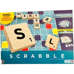 Scrabble Original de Madera y Juego de Mesa 2 en 1 - Mattel