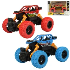 Serie Big Foot: Coche todoterreno con ruedas de lenticular en dos versiones de 13 cm
