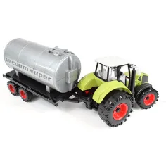 imagen de Serie de Camiones de Granja: Tractor con tanque de agua rojo o verde de 46cm 10