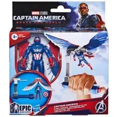 Serie de Héroes Épicos de Los Vengadores: Figura de Capitán América de 10 cm - Hasbro