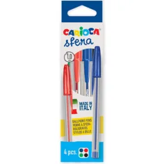 Set de 4 bolígrafos de colores Sfera - Carioca