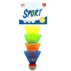Set de 4 pelotas de bádminton de colores