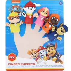 Set de 5 marionetas de dedo de Patrulla Canina