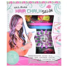 Set de belleza con tiza para el cabello y accesorios