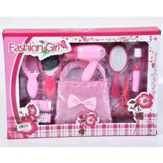 Set de belleza floral con lápiz labial y secador de pelo 10 piezas