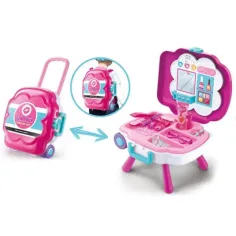 Set de belleza portátil con música glamour