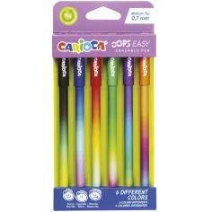 Set de bolígrafos borrables Oops 6 unidades 0,7mm - Carioca
