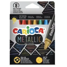 Set de crayones triangulares metálicos de 8 unidades - Carioca